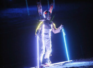 WINTER CARNIVAL SHENANIGANS Winter carnival's lighted man