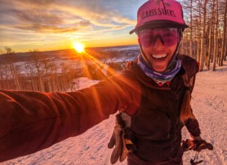Best Jacket-fitting Sandwiches! Laraine Martin with sunset and Grass Sticks hat