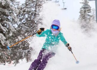 Win a Pair of Grass Sticks Bamboo Ski Poles Grass Stick bamboo ski polls shredding Steamboat Ski Area